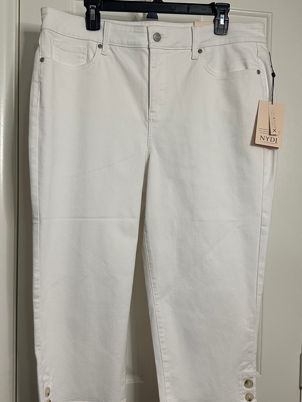 NYDJ White Ankle Jeans Cropped